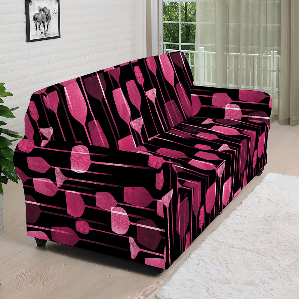 Glasses Of Wine Print Sofa Cover