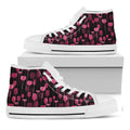 Glasses Of Wine Print White High Top Sneakers