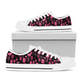 Glasses Of Wine Print White Low Top Sneakers