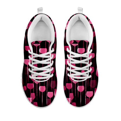Glasses Of Wine Print White Sneakers