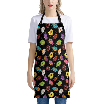 Glaze Donut Pattern Print Apron