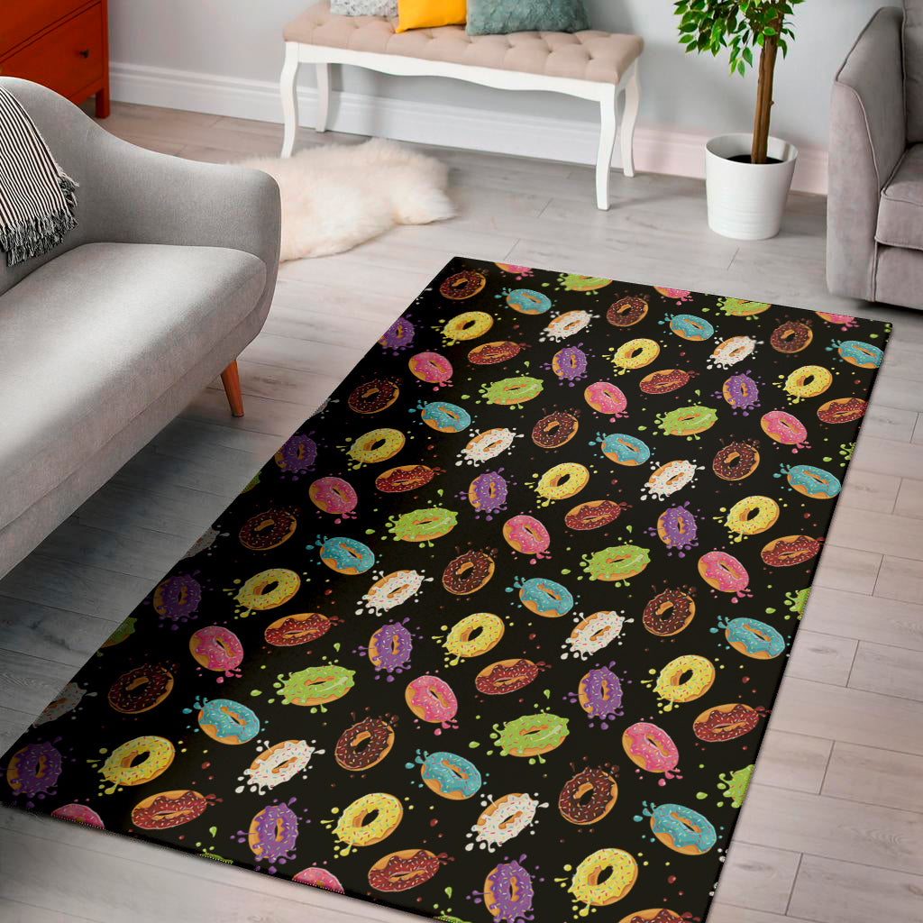 Glaze Donut Pattern Print Area Rug