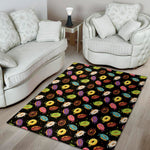 Glaze Donut Pattern Print Area Rug