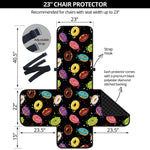 Glaze Donut Pattern Print Armchair Protector