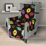 Glaze Donut Pattern Print Armchair Protector