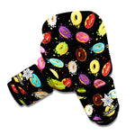 Glaze Donut Pattern Print Boxing Gloves