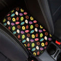 Glaze Donut Pattern Print Car Center Console Cover
