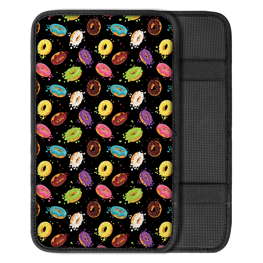 Glaze Donut Pattern Print Car Center Console Cover