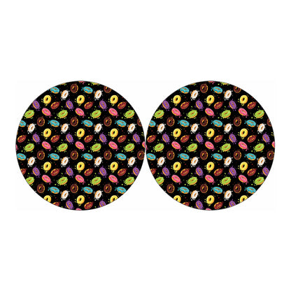 Glaze Donut Pattern Print Car Coasters