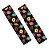 Glaze Donut Pattern Print Car Seat Belt Covers