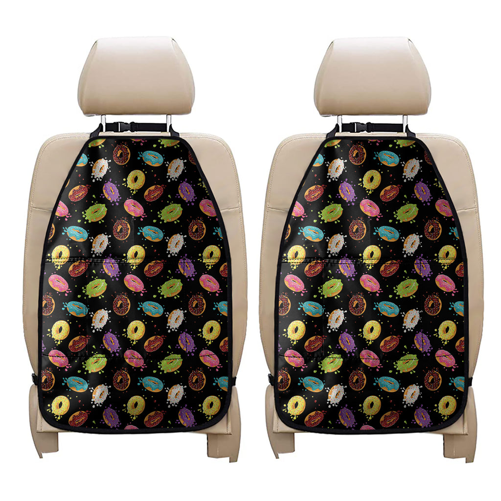 Glaze Donut Pattern Print Car Seat Organizers