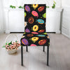 Glaze Donut Pattern Print Dining Chair Slipcover