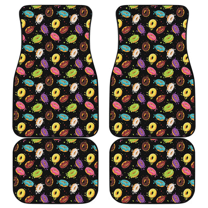 Glaze Donut Pattern Print Front and Back Car Floor Mats