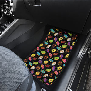 Glaze Donut Pattern Print Front and Back Car Floor Mats