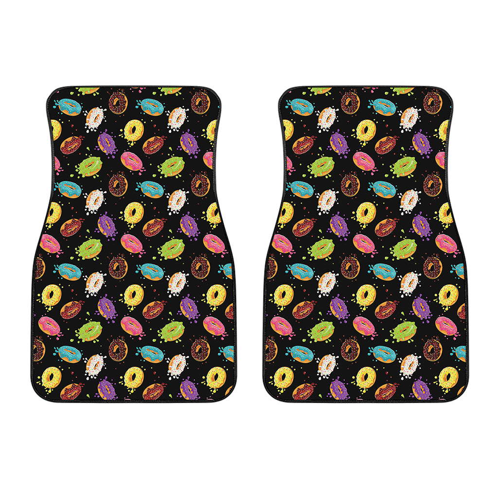 Glaze Donut Pattern Print Front Car Floor Mats