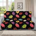 Glaze Donut Pattern Print Futon Protector