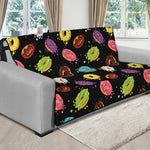 Glaze Donut Pattern Print Futon Protector