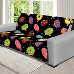 Glaze Donut Pattern Print Futon Protector