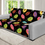 Glaze Donut Pattern Print Futon Protector