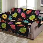 Glaze Donut Pattern Print Loveseat Protector