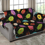 Glaze Donut Pattern Print Loveseat Protector