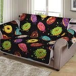 Glaze Donut Pattern Print Loveseat Protector