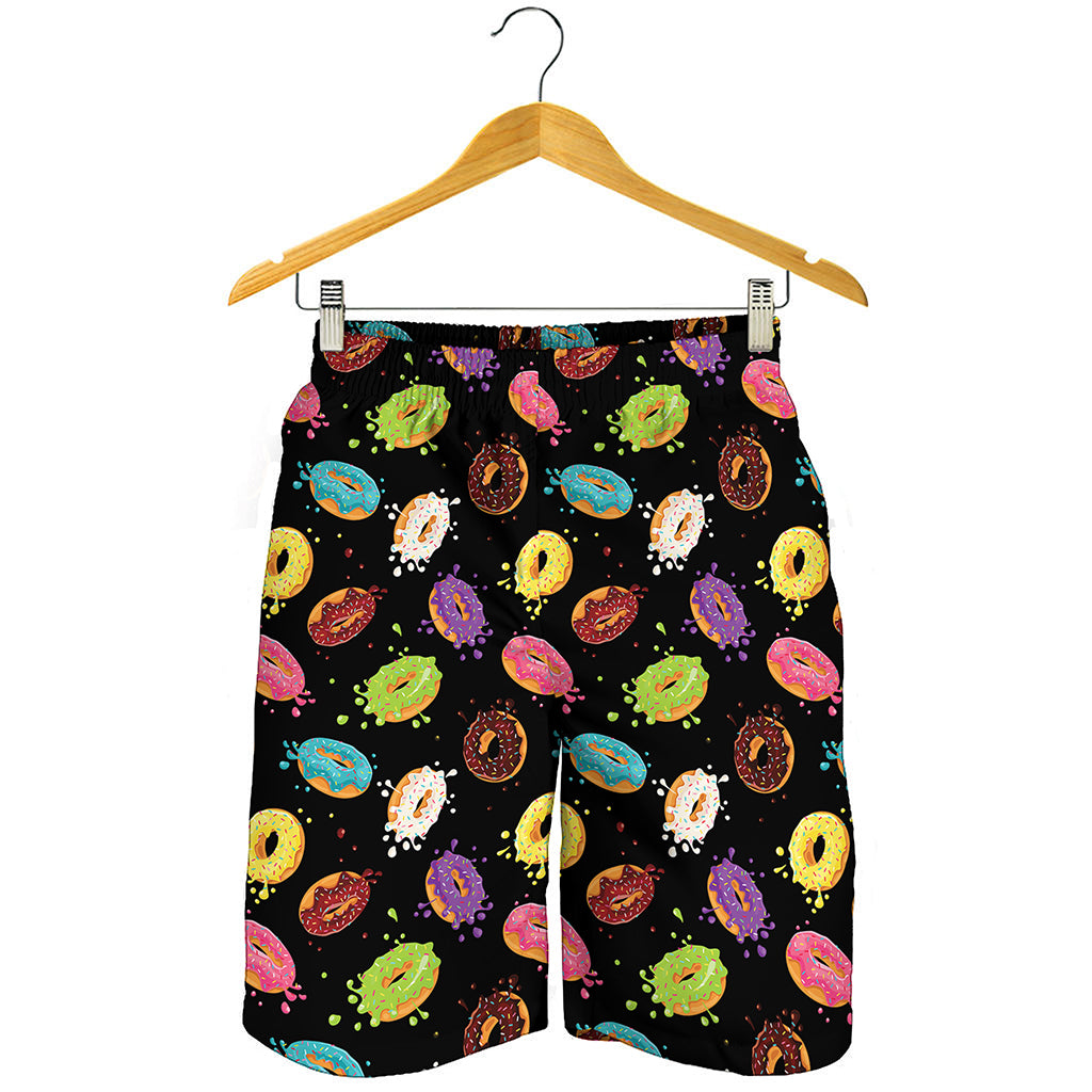 Glaze Donut Pattern Print Men's Shorts