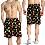 Glaze Donut Pattern Print Men's Shorts