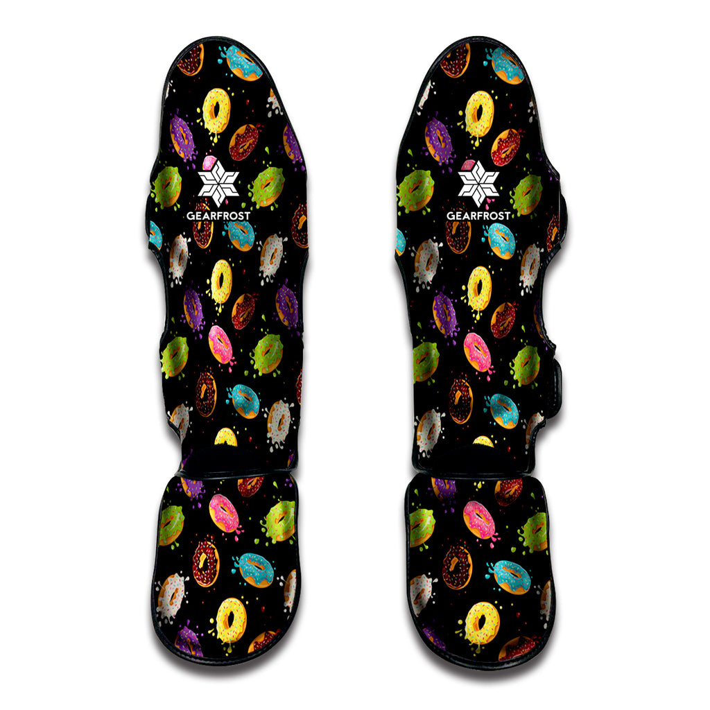 Glaze Donut Pattern Print Muay Thai Shin Guard