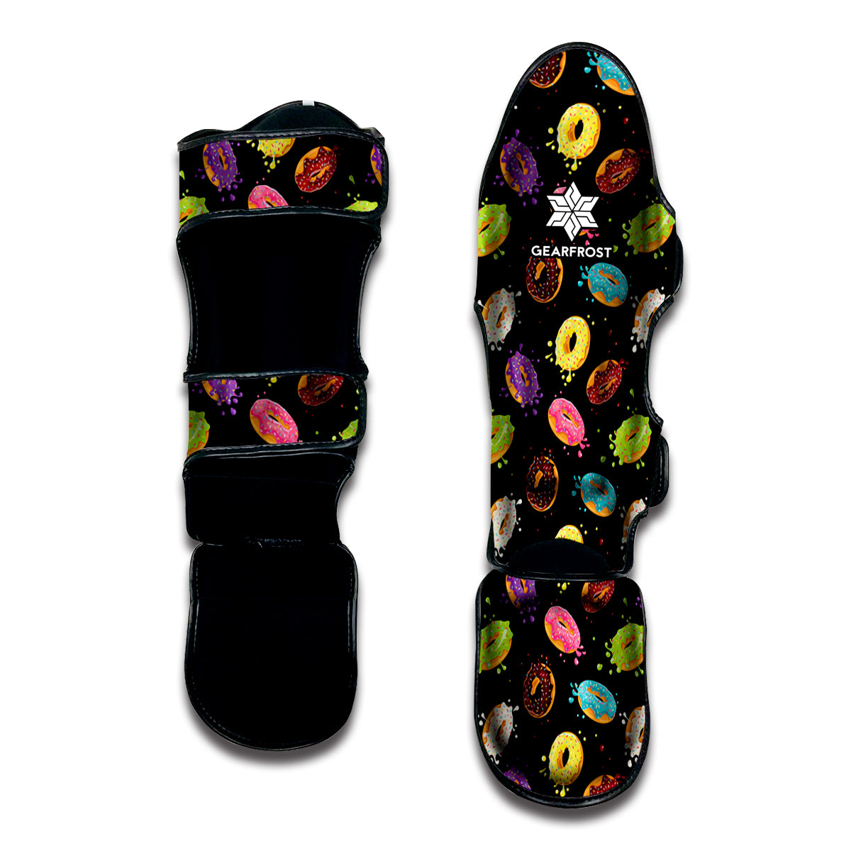 Glaze Donut Pattern Print Muay Thai Shin Guard