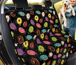 Glaze Donut Pattern Print Pet Car Back Seat Cover