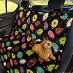 Glaze Donut Pattern Print Pet Car Back Seat Cover