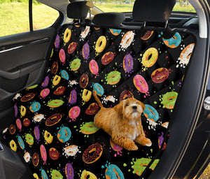 Glaze Donut Pattern Print Pet Car Back Seat Cover