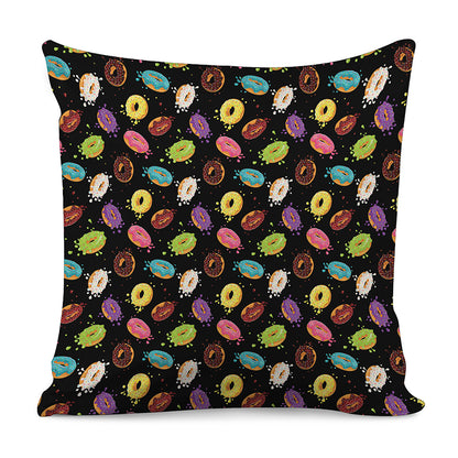 Glaze Donut Pattern Print Pillow Cover