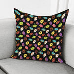 Glaze Donut Pattern Print Pillow Cover