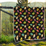 Glaze Donut Pattern Print Quilt