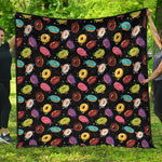 Glaze Donut Pattern Print Quilt