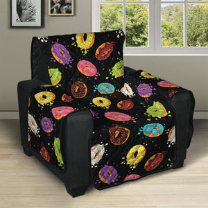 Glaze Donut Pattern Print Recliner Protector