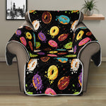 Glaze Donut Pattern Print Recliner Protector