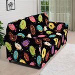 Glaze Donut Pattern Print Sofa Cover