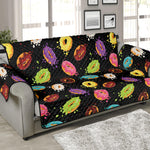 Glaze Donut Pattern Print Sofa Protector