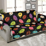 Glaze Donut Pattern Print Sofa Protector