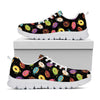 Glaze Donut Pattern Print White Sneakers