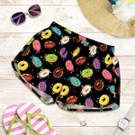 Glaze Donut Pattern Print Women's Shorts