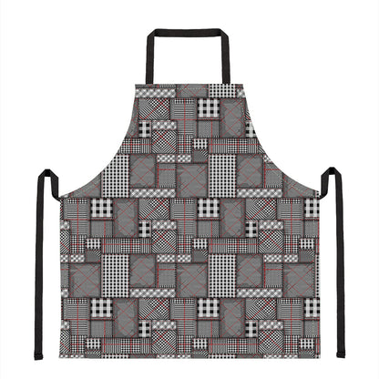 Glen Plaid Patchwork Pattern Print Apron