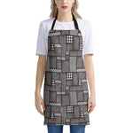 Glen Plaid Patchwork Pattern Print Apron