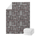 Glen Plaid Patchwork Pattern Print Blanket