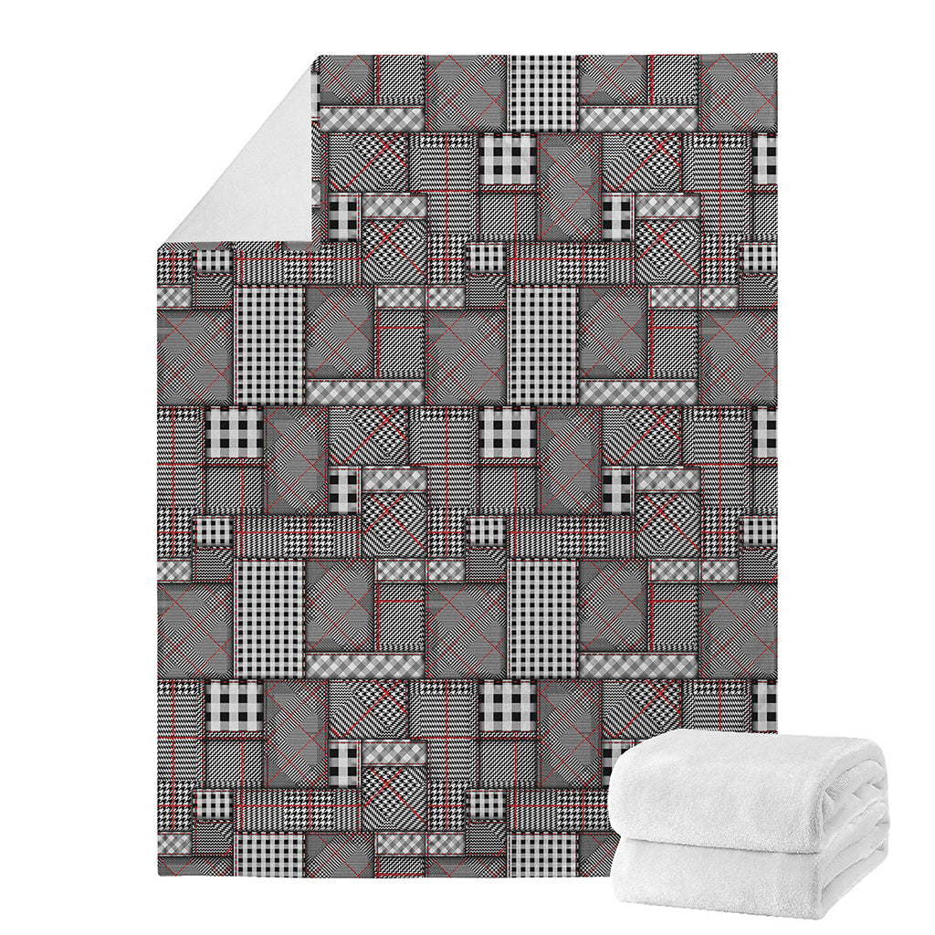 Glen Plaid Patchwork Pattern Print Blanket