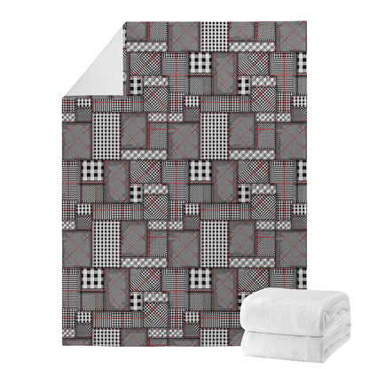 Glen Plaid Patchwork Pattern Print Blanket