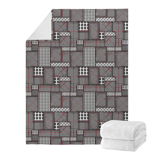 Glen Plaid Patchwork Pattern Print Blanket